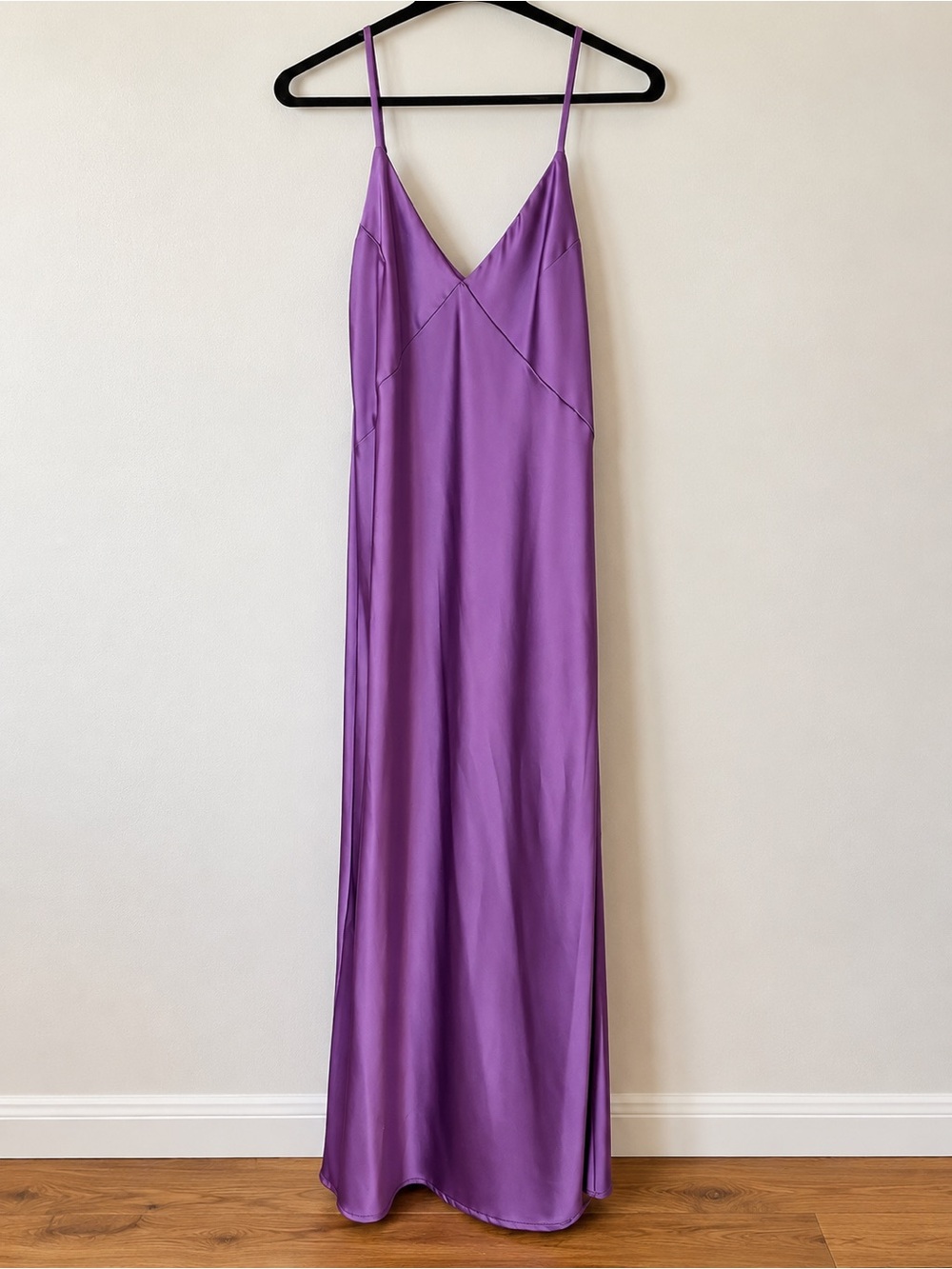 a new day Lavender V-Neck Spaghetti Strap Maxi Dress
